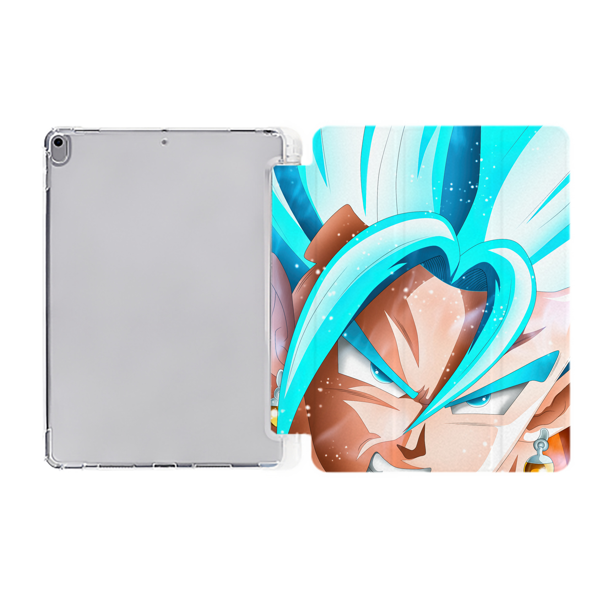 （画像用） ドラゴンボール DRAGON BALL IPad ケース ペン収納付き 三つ折りスタンド PUレザー×シリコン 対応機種9.5/10.5/10.9インチ